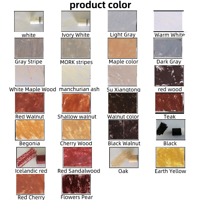 2 pcs set wooden repair crayon floor nail eye hole scratch Crack repair composite repair material