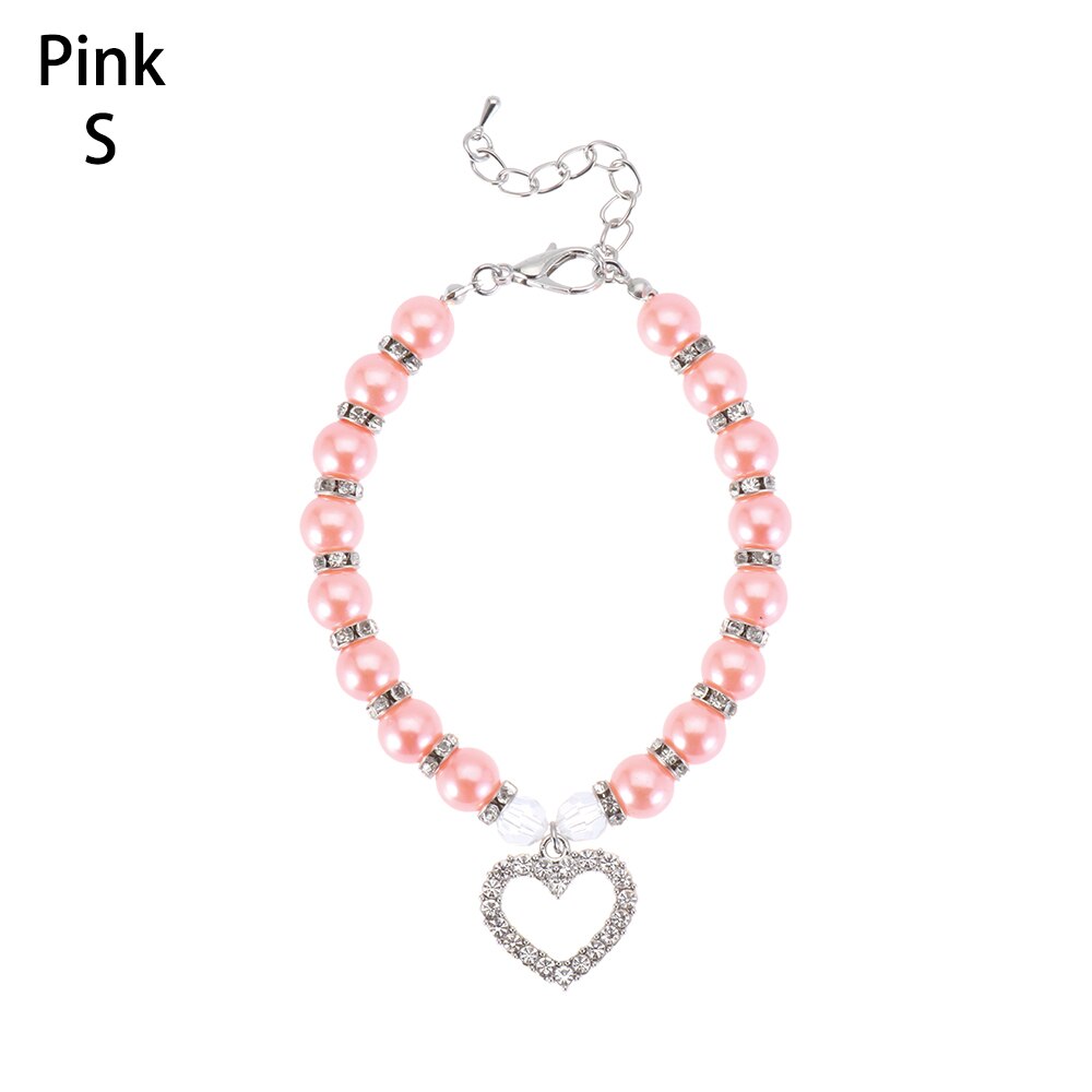 1PC Multicolor Pet Dog Cat Hair Comb Metal Double Row Brush Grooming Hair Steel Comb Beauty Cleaning Supplies: Necklace PinkS