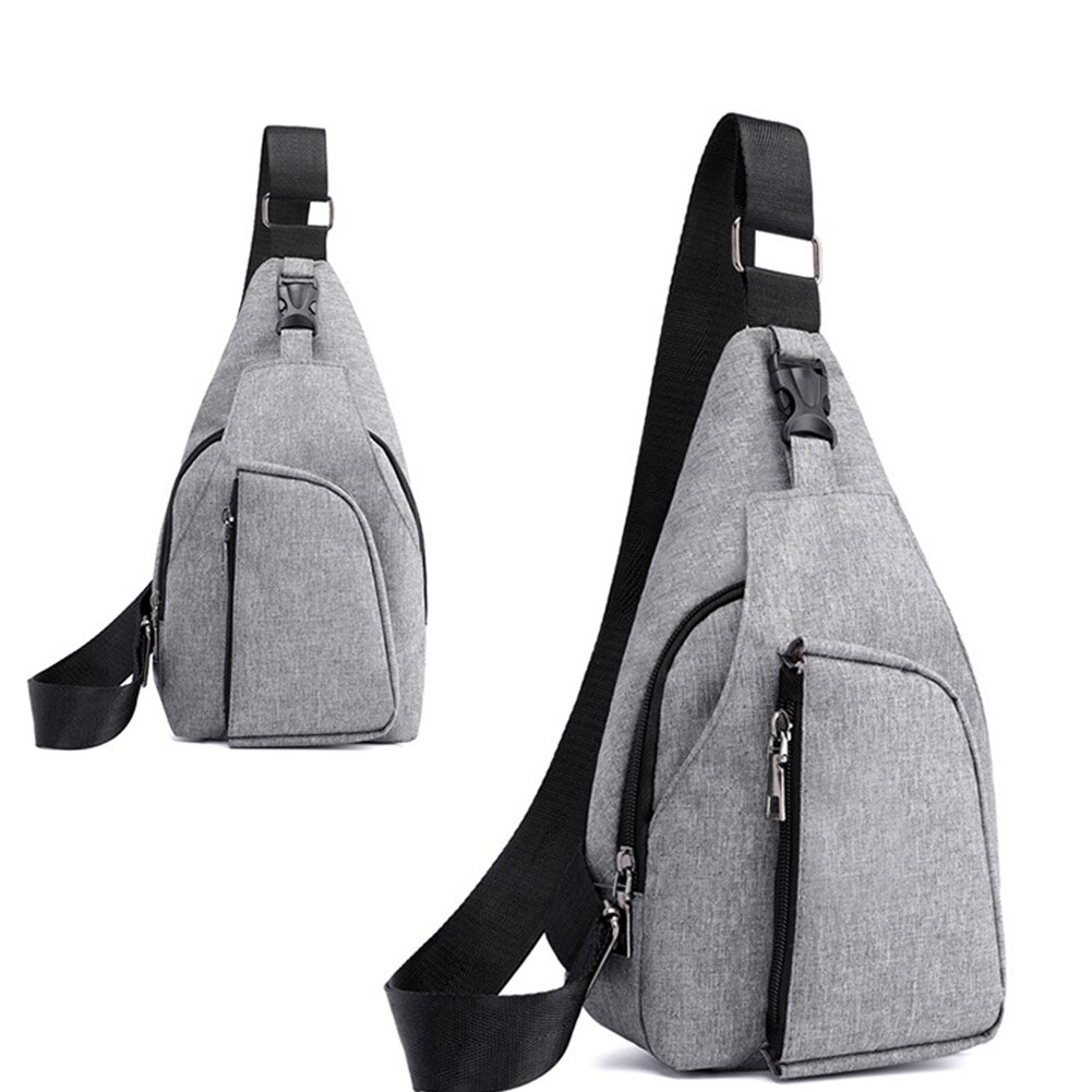 Mærke bryst taske enkelt skulder pakke nylon klud enkel bærbar lynlås spænde sport afslappede lommer til daglig slid