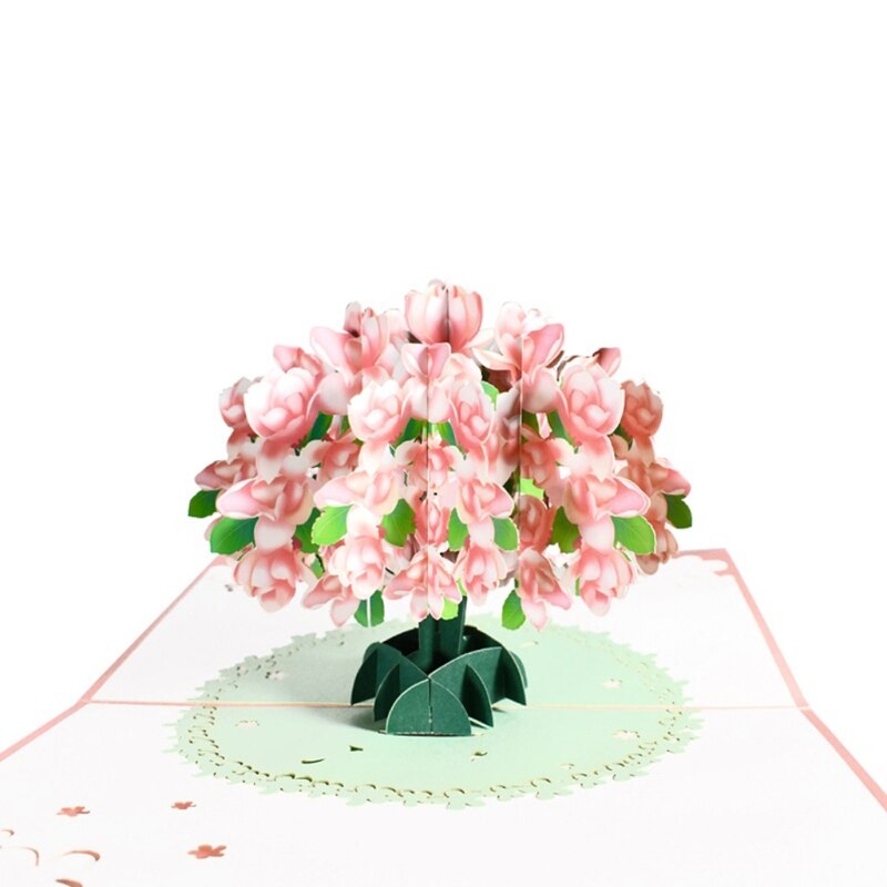 3D Pop-Up Flower Floral Greeting Card for Birthday Mothers Father's Day Wedding M89A: 1
