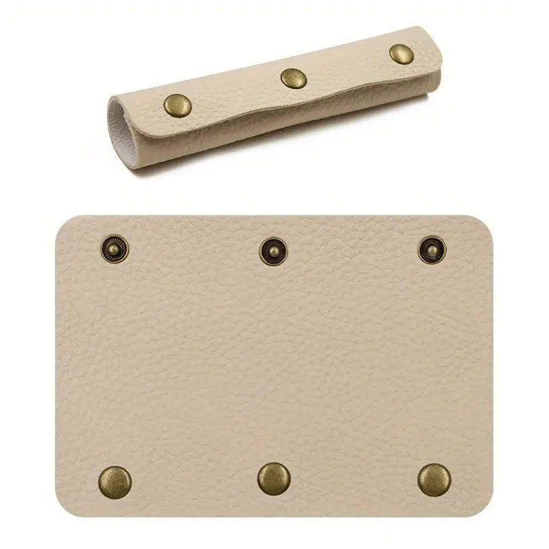 Leather Handle, Protective Cover, PU Handbag Handle, Wrap Saddle Buckle, Suitcase, Handbag Shoulder Strap, Chain Bag Accessories: Brown