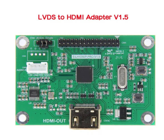 Carte pilote LVDS/convertisseur adaptateur LVDS vers HDMI, prend en charge la résolution 1080P: Paquet 2