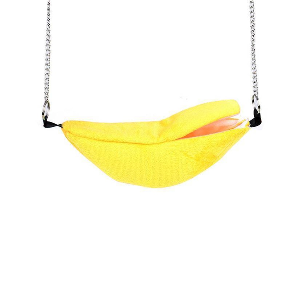 Hamster Banana Shaped Cotton Hammock Moon Boat Cabin Small Pet Gerbil Rat Mouse Hanging Winter Warm Nest Pet Products
