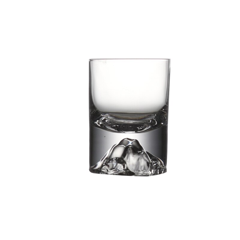 6pcs Lead-Free Crystal Clear Heavy Base with Hill Handmade Blown Shot Glasses for Vodka Bar Friend Party Wedding 50ml