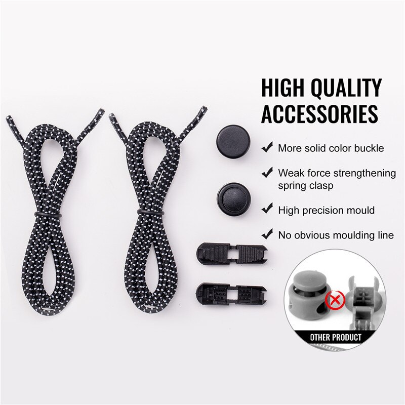 Schnürsenkel Kreative Schnell Keine Krawatte Schnürsenkel freundlicher Erwachsene unisex Schnürsenkel Turnschuhe Sport Faul Schnürsenkel Reflektierende Elastische Elastische