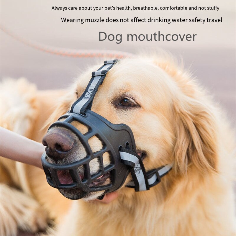 Medium-Grote Hond Mouthcover Anti-Bite En Anti-Bark Hond Snuit Doberman Duitse Herder Malinois Hond Accessoires hond Levert