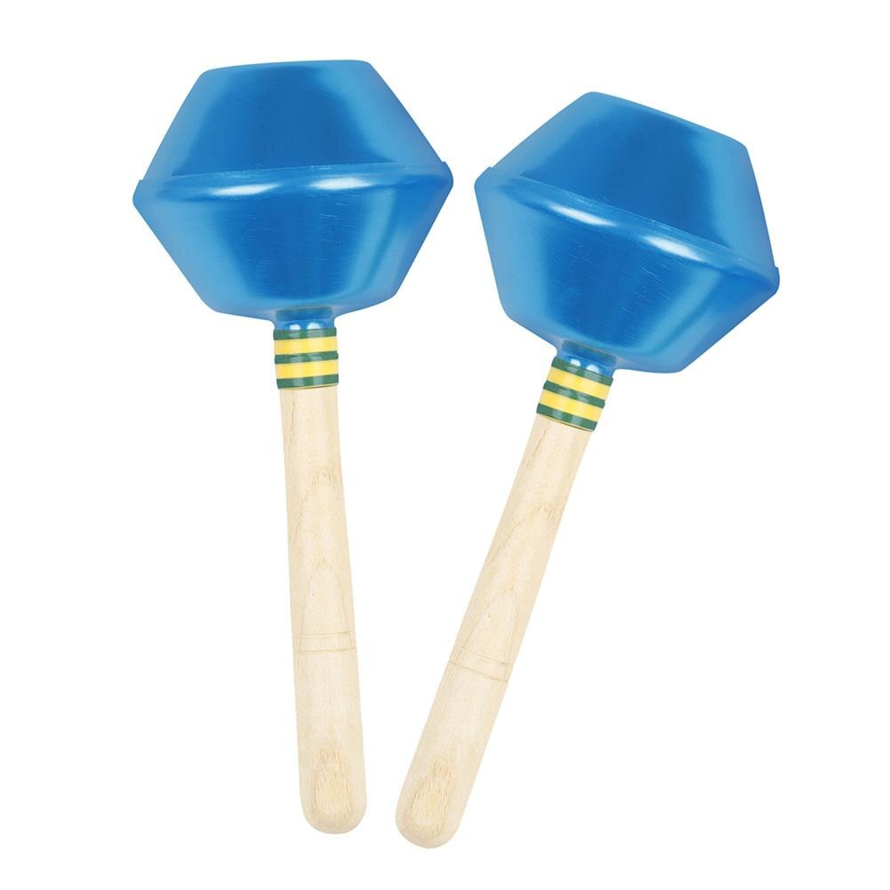 freundlicher Instrumente Hand-betrieben Sand Hammer Musik Begleitung Sand Rasseln Ball Sand Rasseln Ball Spielzeug: Blau