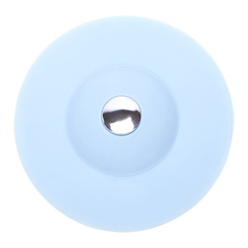 Desodorante de silicona de goma que presiona la cubierta del drenaje del piso baño cocina lavabo redondo tapón del fregadero FILTRO DE ALCANTARILLADO: Azul