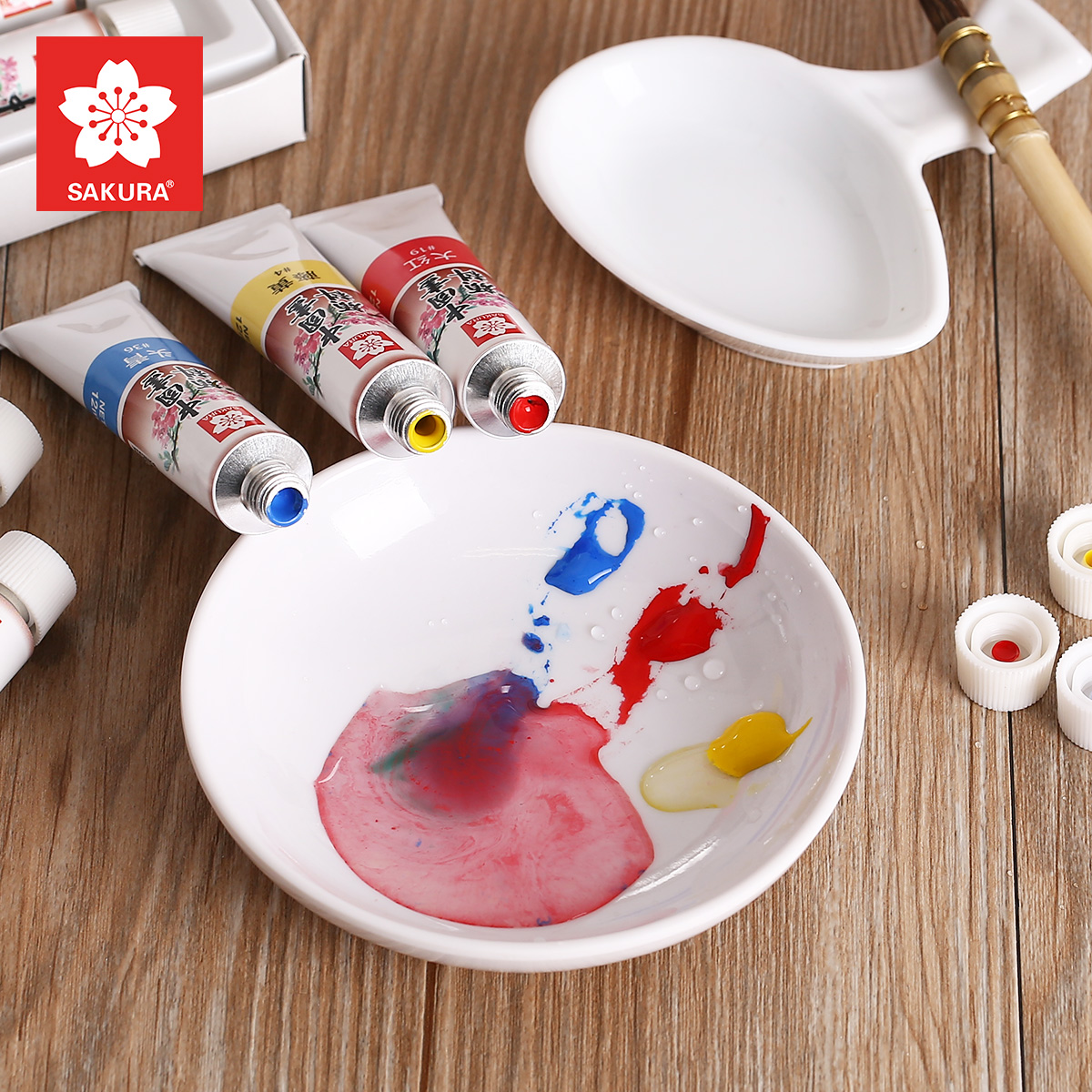 Pigment de peinture chinoise SAKURA du japon, 12/18/24 couleurs/ensemble, 12 ml/tube, peinture aquarelle pour peinture de paysage, fournitures d&#39;art