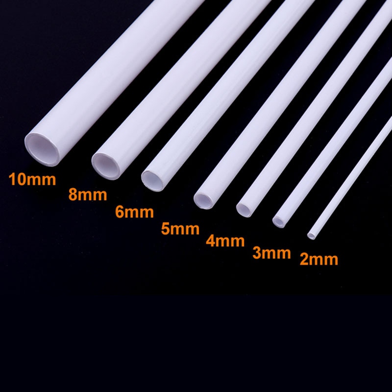 10 stk dia 2-10mm abs plast rund rør rør model fremstilling af landskaber arkitektoniske konstruktioner 25cm 50cm længde