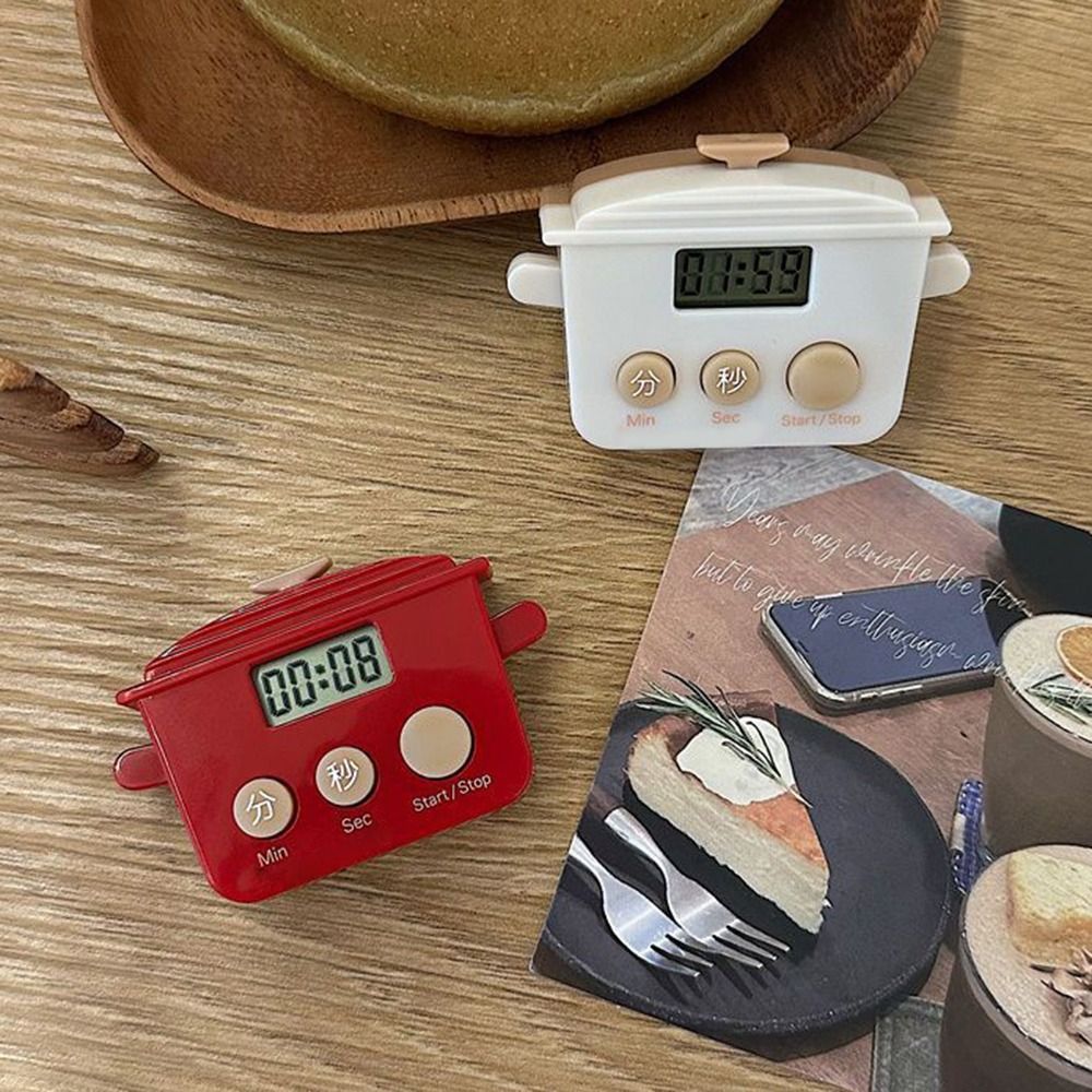 Temporizador de cocina LCD con forma de dibujos animados, temporizador de Cuenta atrás multifuncional, alarma Digital para hornear, cocinar, recordatorio deportivo