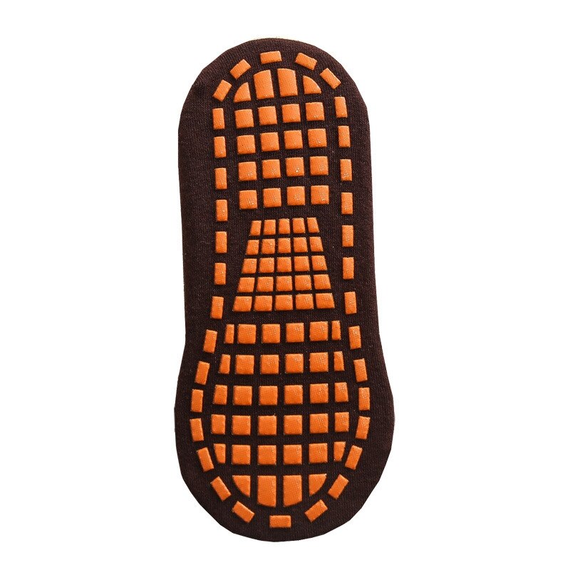 8 Pairs Trampoline Socks Grip Socks Non-Skid Indoor Silicone Rubber Bottom Cotton Socks Workout Athletic Socks