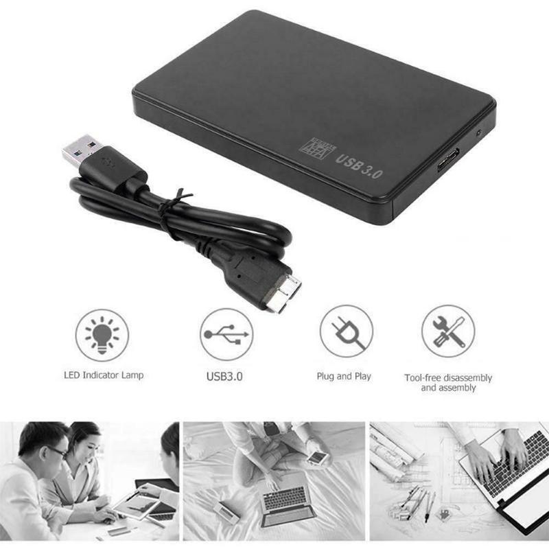 1Pc Draagbare 2.5 Inch Harde Schijf Doos Externe Schijf Gbps 3.0 Hdd 2.0 Ssd Usb Om Voor Windows Behuizing os Case Gratis Adapter 5 T6I