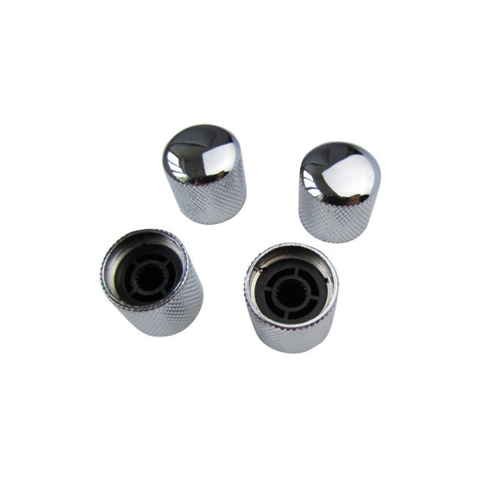 Metal electric guitar the volume knob Electric bass sound volume knob knob The guitar potentiometer silver cap