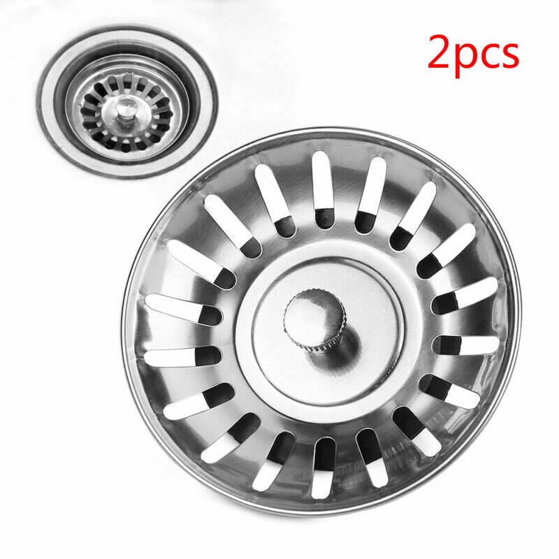 Colador de silicona para fregadero, filtro de desagüe de fregadero, Colector de residuos, coladores de cocina, accesorios de baño: 2pc
