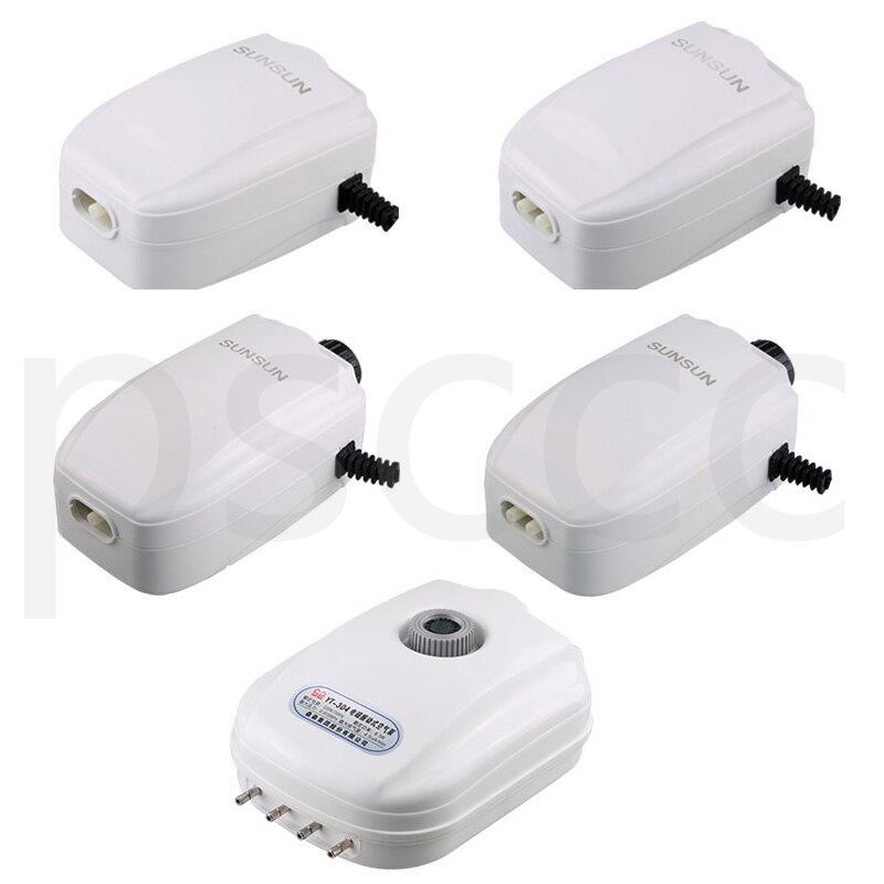 110-240V Ultra Leise Luftpumpe Für Aquarium Aquarium Doppel Outlets Sauerstoff Pumpe Einstellbare Langlebige Pumpe Schwarz körper Hohe Qualit
