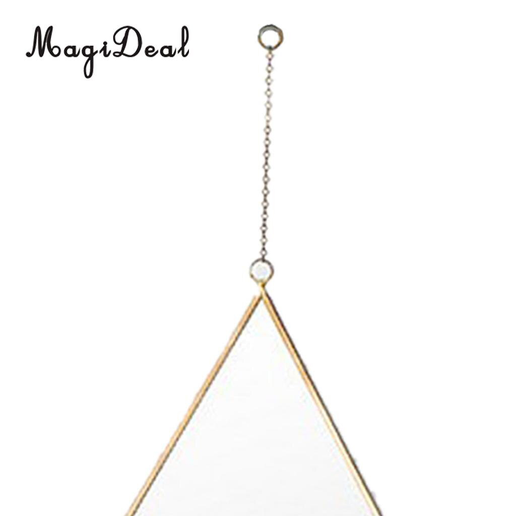 MagiDeal Wrough Iron Golden Frame Mirror Vanity Make Up Mirror Wall Mirror for Bathroom Entryways Washrooms Living Rooms