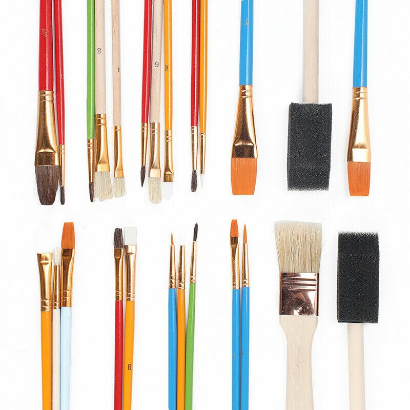 25Pcs Artist Watercolour Painting Brushes Set Paint Acrylic Watercolor Pen Art Supplies Oil Art Craft Accessories