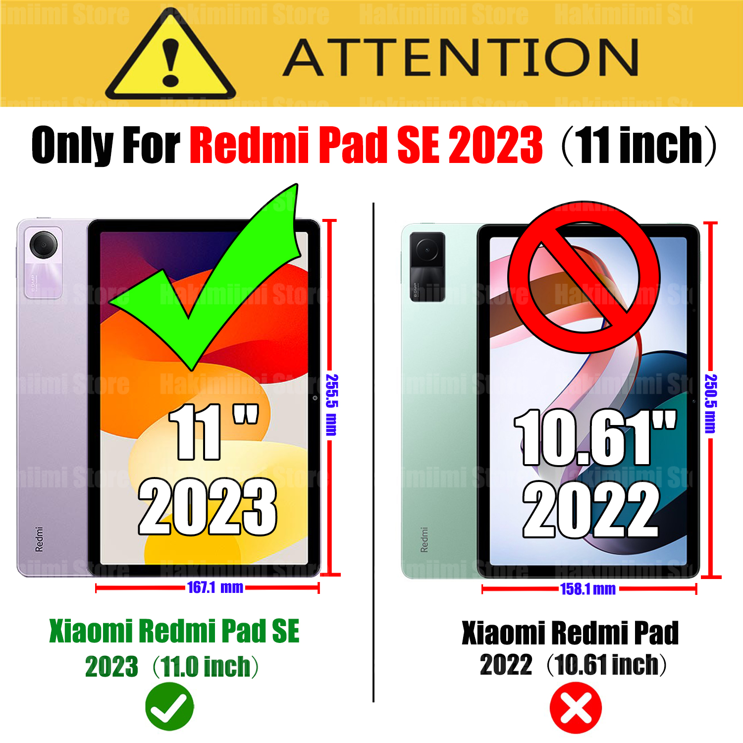 Screenprotector voor Redmi Pad SE (11 inch) 2023 9H hardheid Helder Anti-kras Gehard glasfilm voor Xiaomi Redmi Pad SE 11"