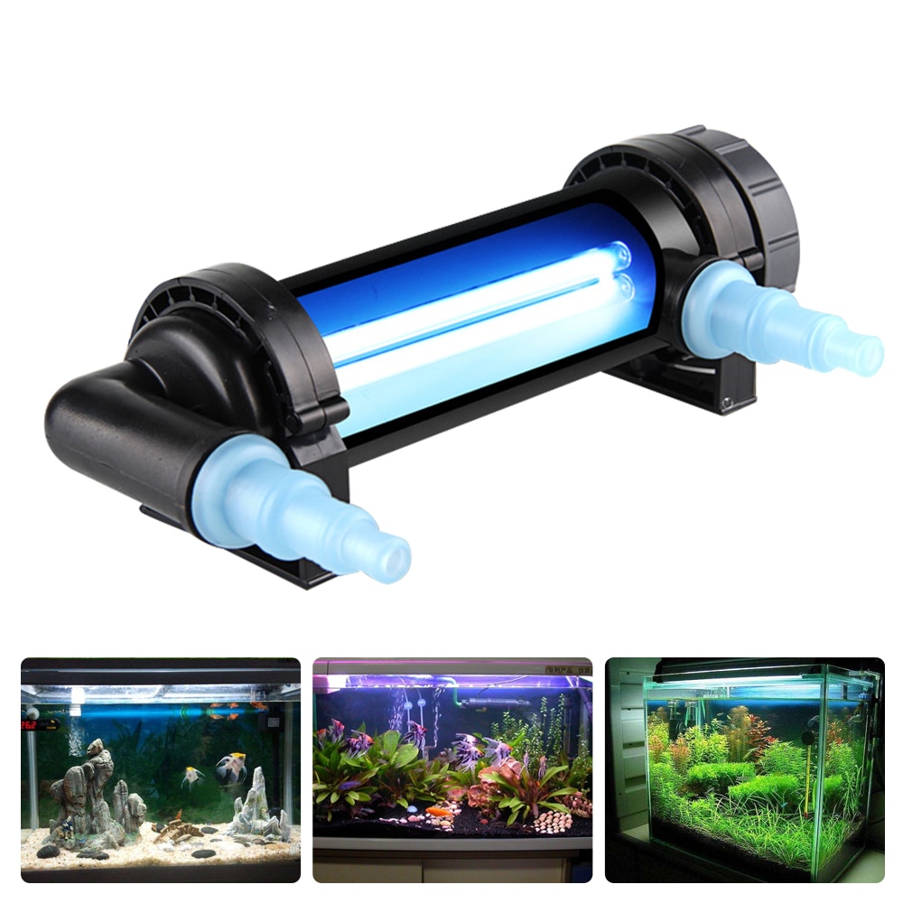 Aquarium Uv Sterilisator Licht Dompelpompen Water Schoon Lamp Voor Vijver Fish Tank 5W ~ 36W Aquarium Duiken Uv licht Eu Plug