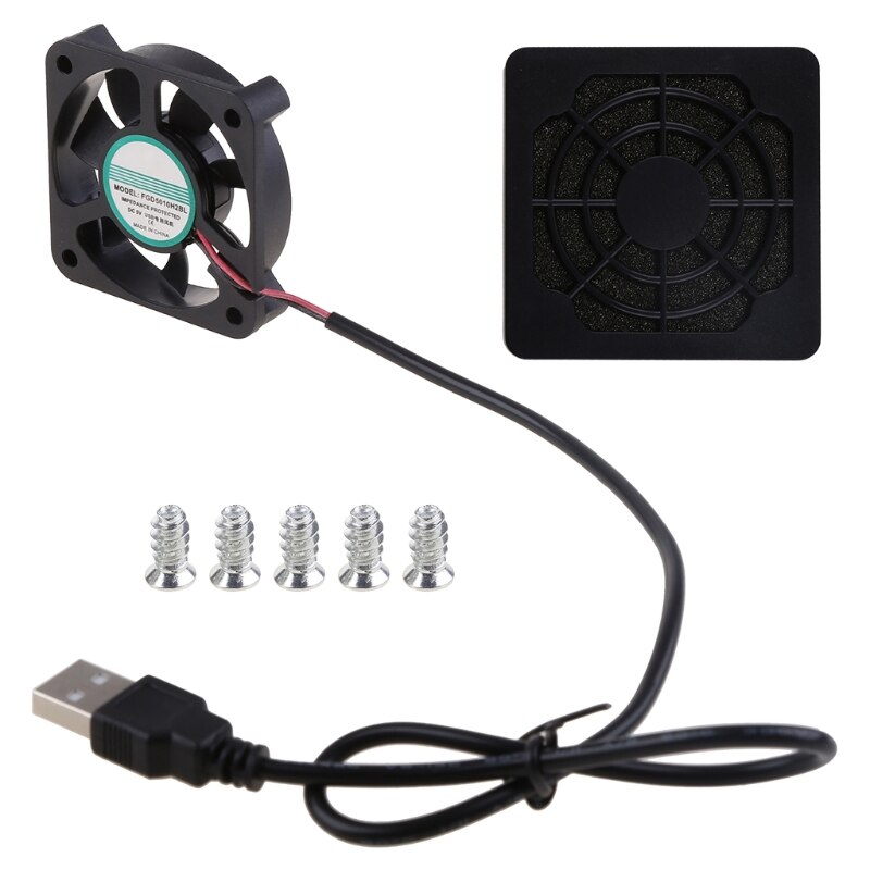 Ventola di raffreddamento silenziosa da 50mm DC DC 5V 0.1A 5010 5012 DC silenzioso senza spazzole per stampante 3D PC Case Fan