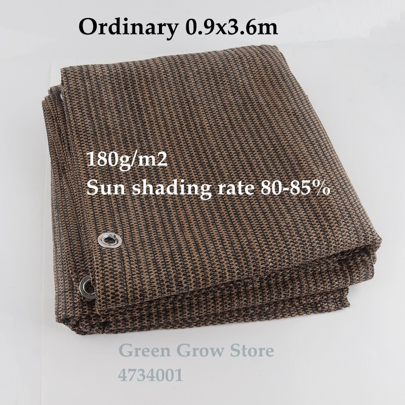 Kaffe anti uv hdpe soltett balkong gårdsplass utendørs solskjerming nett gjerde sikkerhetsnett hage basseng plante dekning: 0.9 x 3.6m ordinære