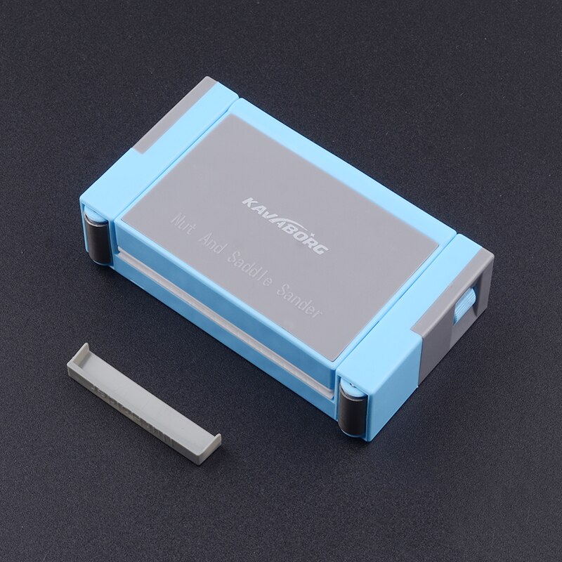 Guitar Saddle and Nut Sander Polishing Abrasive Kit 100x55x25mm Guitar Repair Tool with free 2 Abrasive Papers