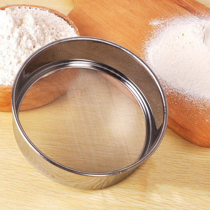 1PC harina tamiz colador 6 pulgadas en polvo colador de azúcar bien redondo de malla de tamiz harina perno tamices útil utensilios de cocina