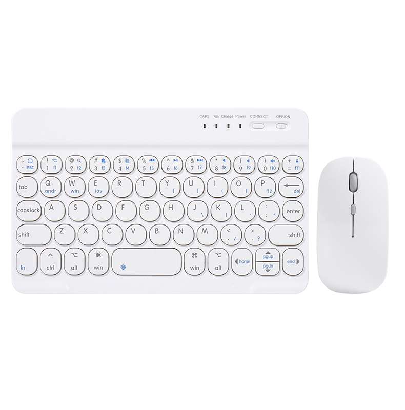 Mini Rechargeable Wireless Backlit Keyboard for iPad Mini 2021 Mini6 Mini 6 8.3 inch Teclado Russian Spanish Korean Keyboard: white keyboard M