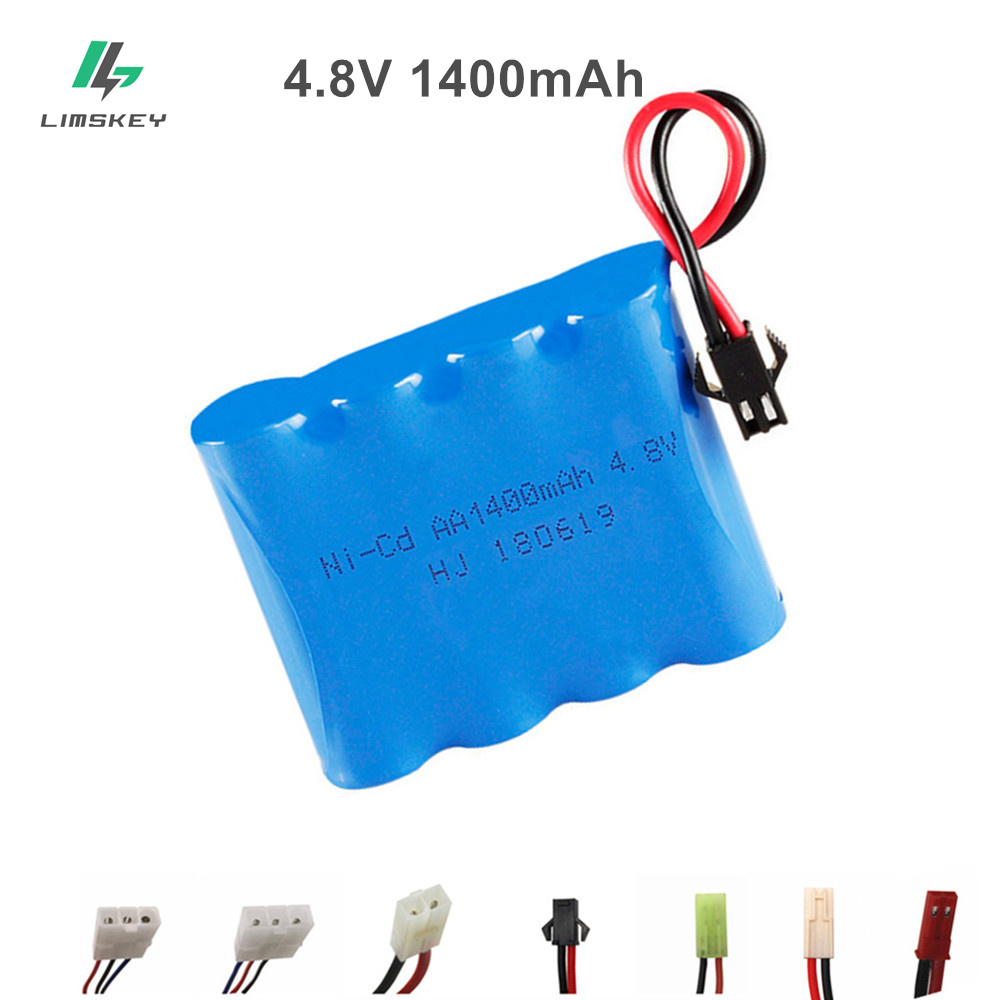 4.8v rechargeable battery 1400mah ni-cd battery nicd AA 4.8v pack 4.8v 1400mah batteries not nimh for cars 4.8v RC boat