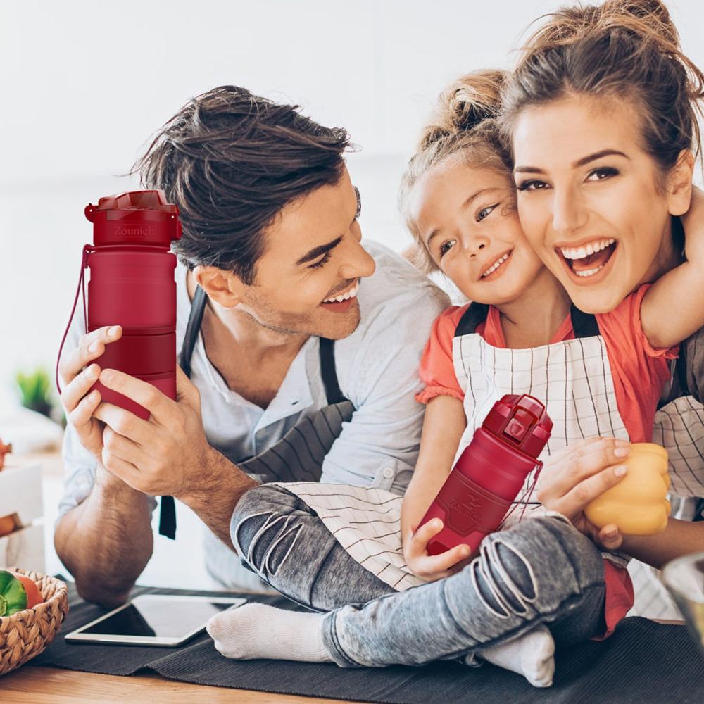 Zounich darkred Sport Wasser Flasche Beste Mehrweg Protein Shaker Bpa Frei Wasser Flasche Wandern Radfahren Fitnessstudio Flasche botella de agua