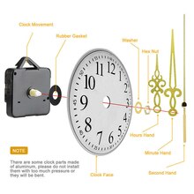 Silent Sweep Quartz Clock Movement Mechanism Hands 0.5\\\\\\\" Shaft Replacement DIY Repair Parts For Home Handmade