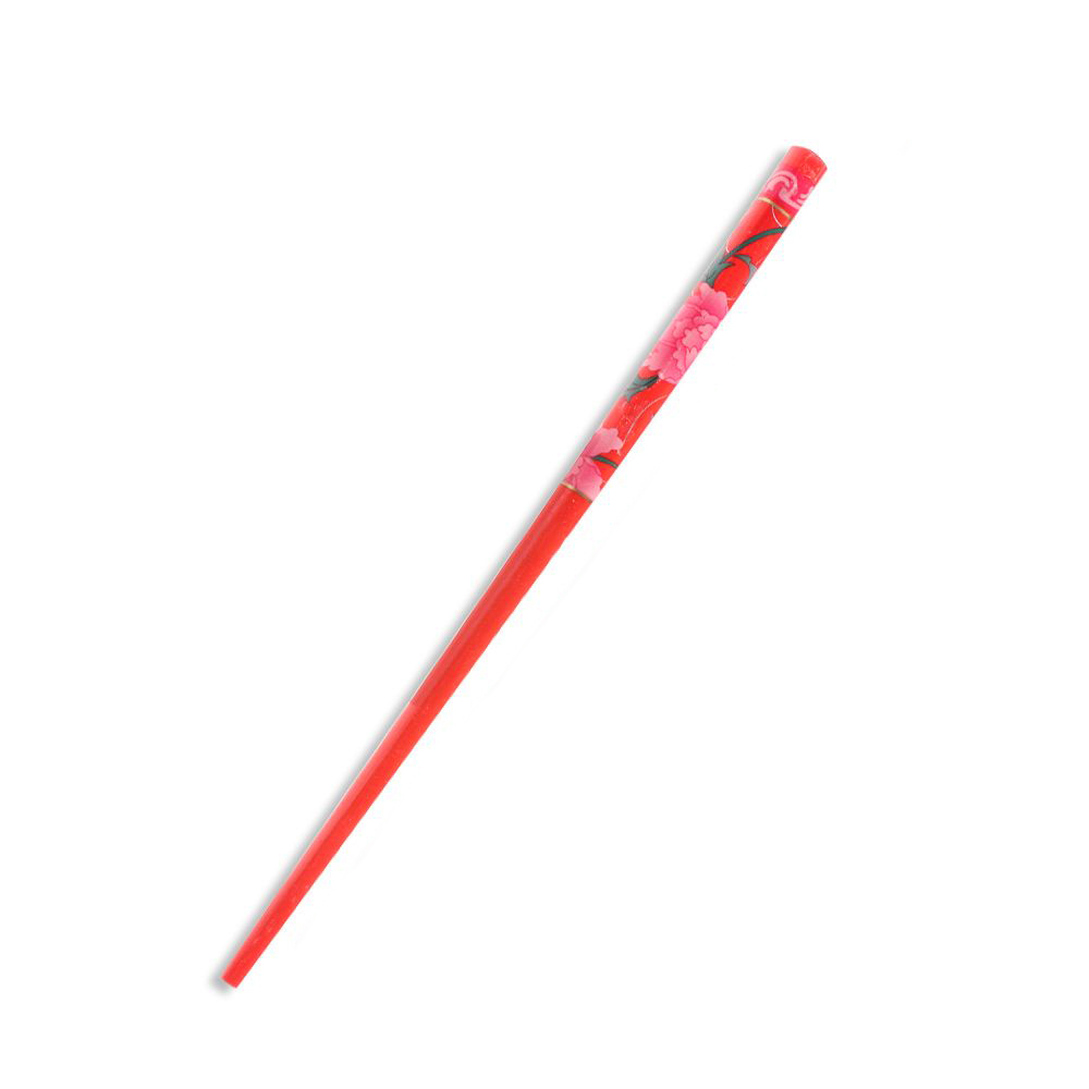 1Pc Women Chopstick Colorful Wood Hair Stick Retro Style Hand-carved Natural Hair Accessories Hair Styling Tool: Brown