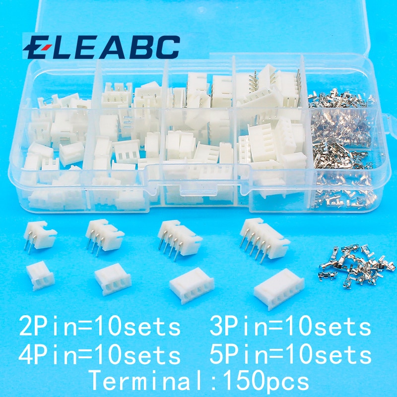 40 sets Kit in box 2p 3p 4p 5pin Right angle 2.54m... – Grandado