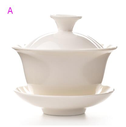 Gaiwan Tea Cup Tureen Teapot Chinese Traditional Ceramic Kung Fu Tea Set tea glass teacup set cup with lid CL10121414: A
