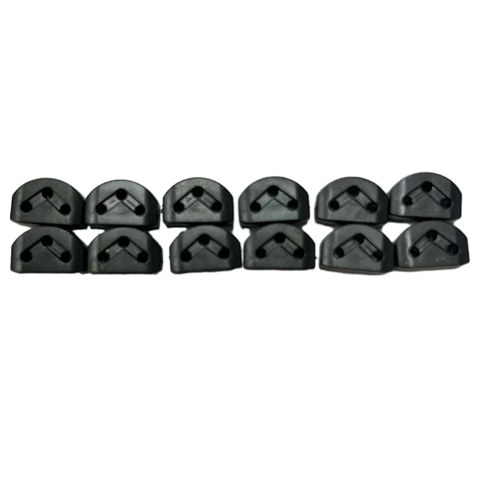 12 stuks composiet snaarhouders voor klassieke gitaar en ukelele, ontworpen om snaarstabiliteit te behouden en het geluid te verbeteren: WIT