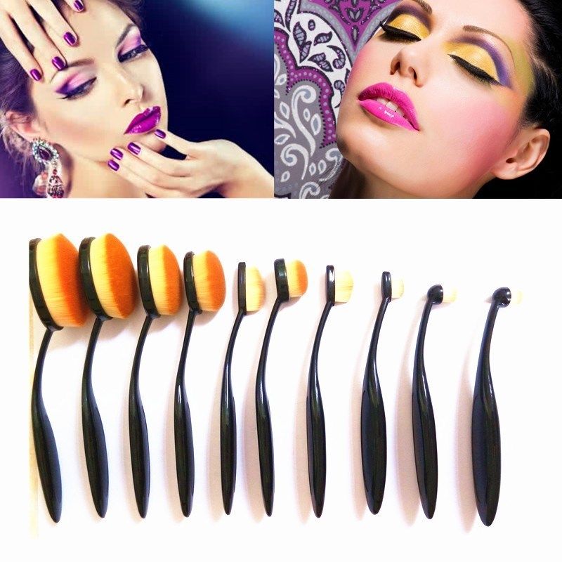 1 stk makeup børste tandbørste stor størrelse 16cm bløde makeup børster foundation ovale børster makeup værktøj børste sæt