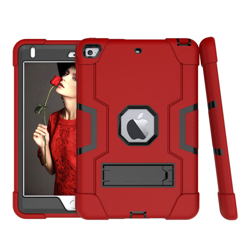 Armor Case Voor Ipad 4 3 2 9.7 Heavy Duty Silicone Tpu + Pc Hard Stand Shock Proof + screen Protector IP71: Goud