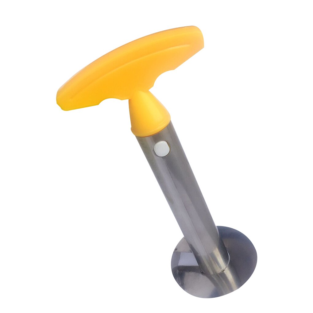 Roestvrij Staal Ananas Schiller Ananas Snijmachines Fruit Cutter Corer Huis Keuken Accessoires: yellow handle
