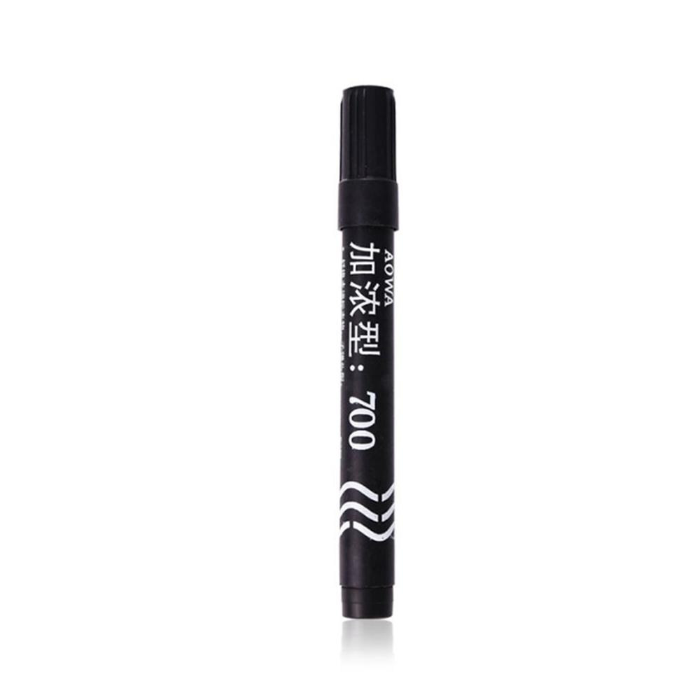 Enriched Marker Plastic Oily Waterproof Permanent Marker Pen Korean Stationery Student Outdoor Marking Ink Marker: black