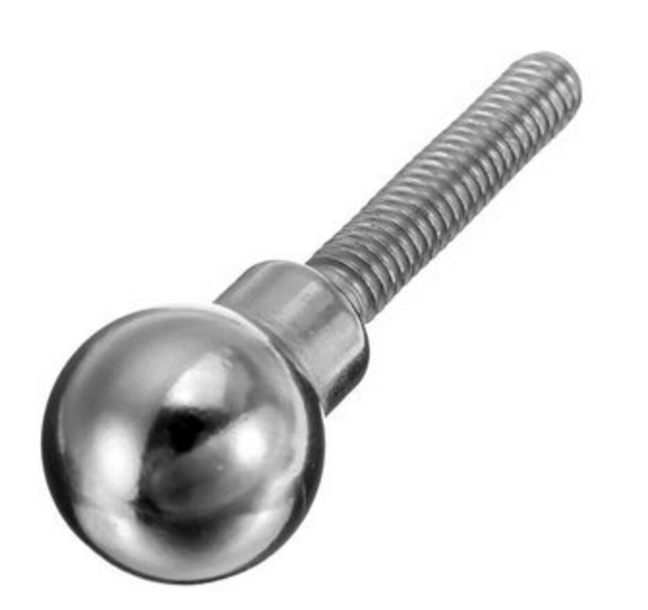 Części drukarki DuoWeiSi 3D M3/M4/M5/M6 śruba kulowa K800 magnes wspólne kula sferyczna śruba Delta śruba z łbem kulistym 12mm-M4-20mm
