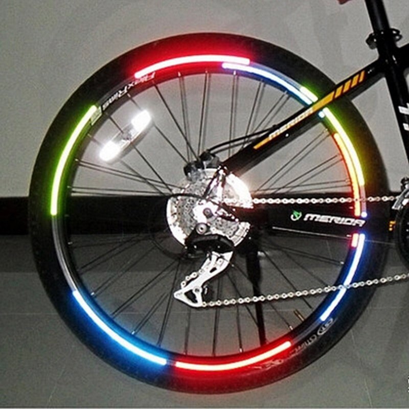 Loozykit Fiets Reflector Tl Mtb Fiets Fietsen Velg Reflecterende Stickers Decal Accessoires 