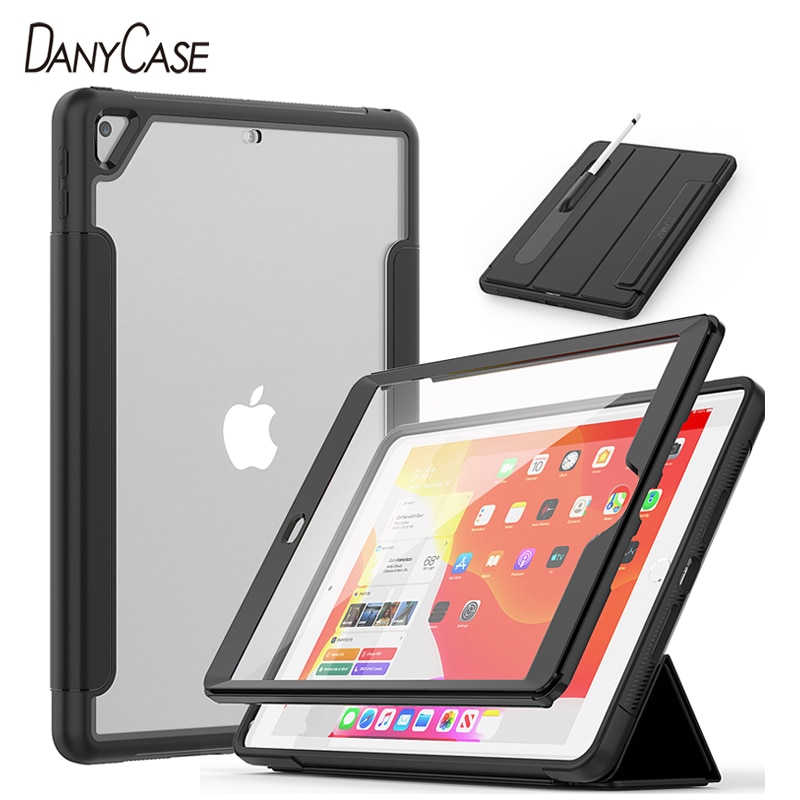 Danycase Voor Ipad 10.2 Case Voor Ipad 7th Generatie Case Met Potlood Houder Smart Case Auto Sleep/Wake voor Ipad 7 Cover