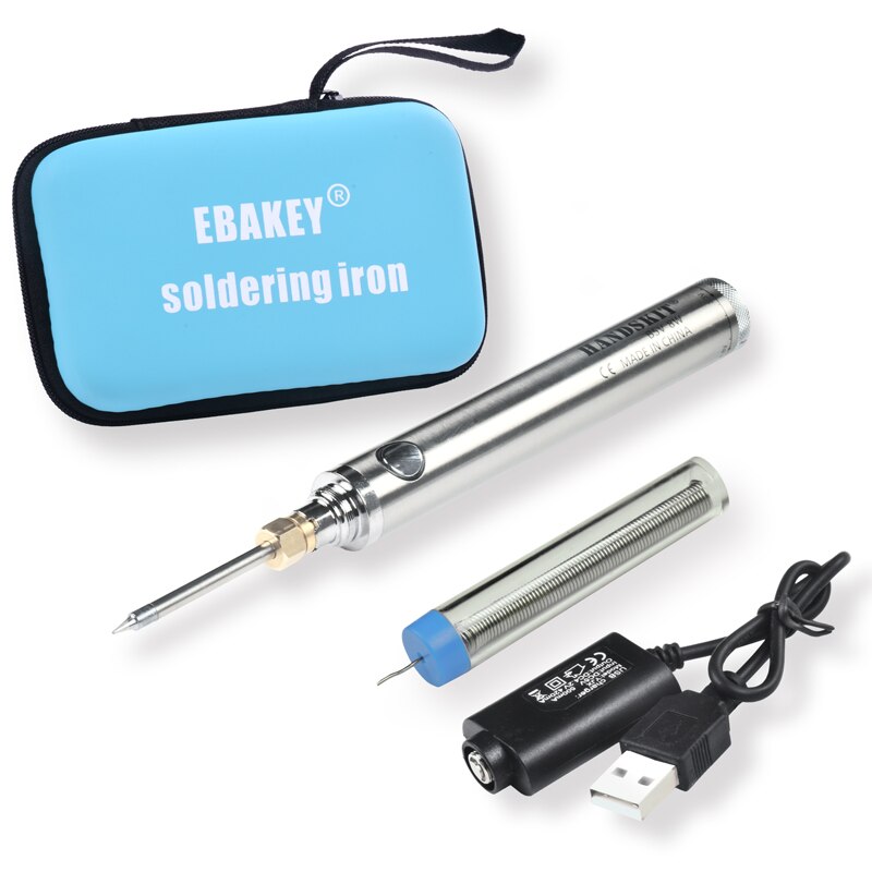 5V 8W Battery Powered Soldering Iron with Usb Charge Soldering Iron with Soldering Wire Wireless Charging Solder Iron: B