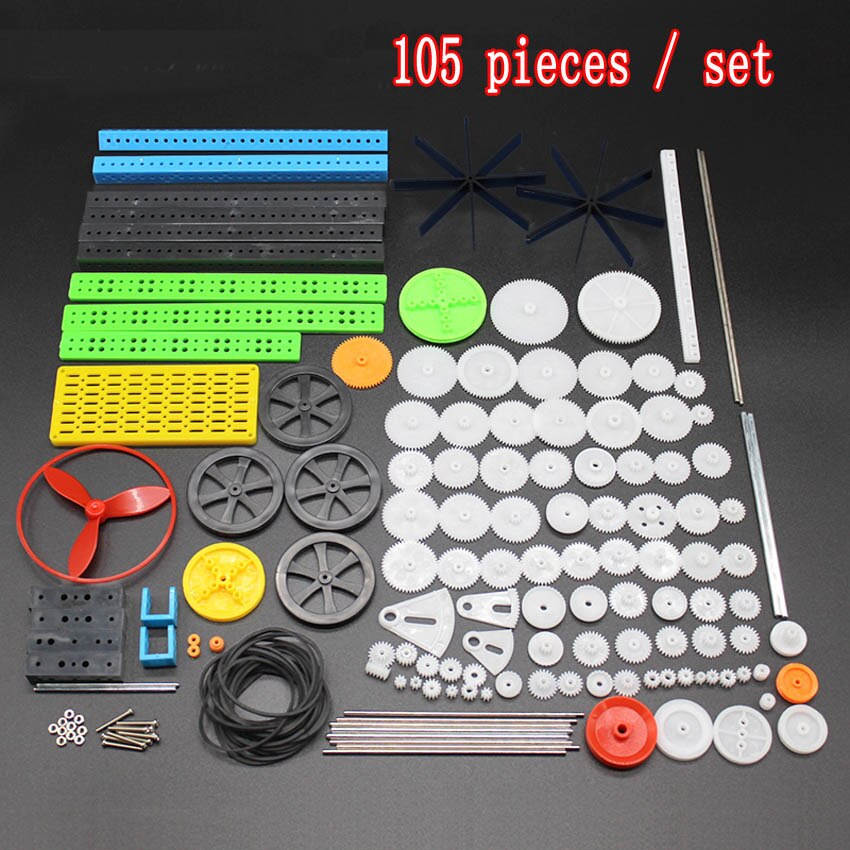 Verschiedene Getriebe Pakete Kunststoff Getriebe Kit Pulley Gürtel Welle Getriebe Wurm Crown Motor Getriebe Montage 0,5 Modul Zahnstange DIY spielzeug