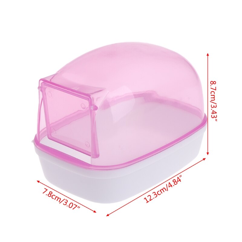 Chinchilla Dry Bath Hedgehog Sand Room Sauna Toilet Shower Room Small Animal Bath House Degus Squirrel Dust Bath Pets Bathroom