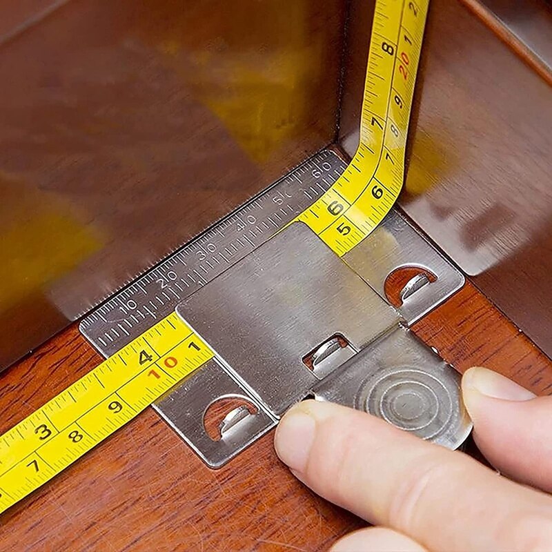 2 Pcs Measuring Tape Clip,Tape Measuring Tool Positioning Clip For Corners Clamp Holder Precision Measuring Tools