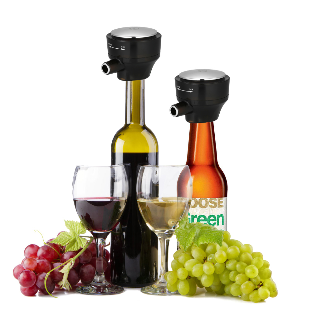 Portable Electric High-speed Oxygenation Wine Decanter Ultrasonic Foaming Beer Bubbler for Red Wine Canned Beer Bottled Beer