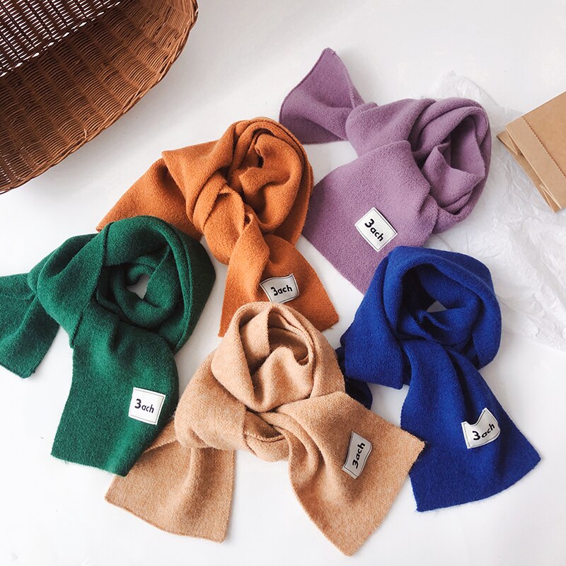 Autunno inverno bambini ragazzi ragazze sciarpa morbido caldo imitazione Cashmere fazzoletto da collo sciarpe per bambini 13 colori