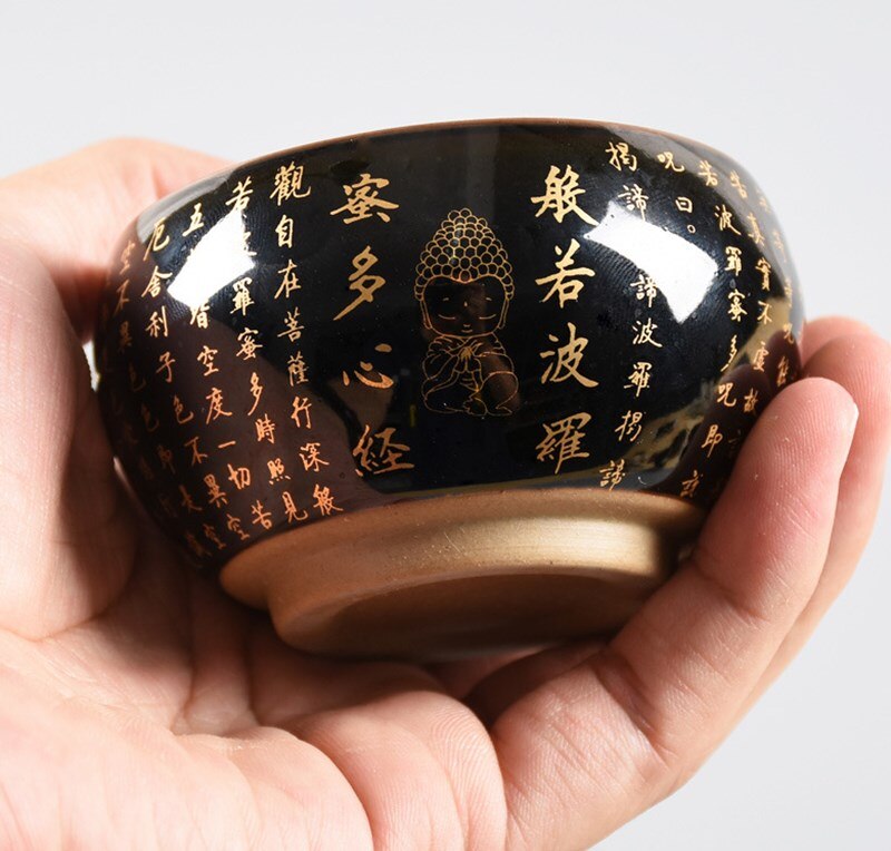 Herz Sutra Tee Tasse Blatt Meister Tee Becher Persönliche Zen Buddha Tee-einstellen Tasse Prämie Heimat Leben Tee Zubehör